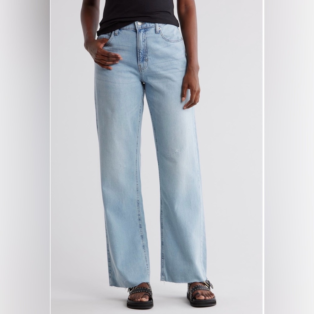 Lucky Brand High Waist Wide Leg Jeans